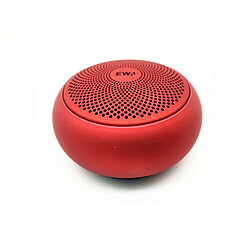 Universal Mini haut-parleur Bluetooth portable étanche salle de bain douche haut-parleur TWS petite colonne sans fil en métal avec étui de transport | Subwoofer (rouge)