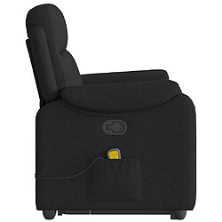 Acheter vidaXL Fauteuil de massage inclinable Noir Tissu