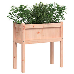 Avis Maison Chic Lot de 2 Jardinières,Bac à fleurs - pot de fleur avec pieds bois massif douglas -GKD35386