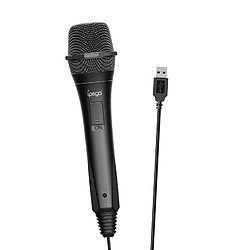 Microphone de Jeu Portable USB Noir Chantant MIC pour Commutateur Plug & Play