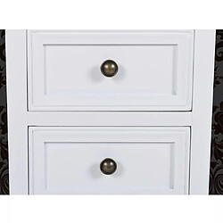 Helloshop26 Table de nuit chevet commode armoire meuble chambre 2 pcs avec 2 tiroirs mdf blanc 1402190 pas cher