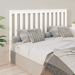 vidaXL Tête de lit Blanc 156x6x101 cm Bois massif de pin