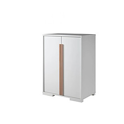 VIPACK Armoire 2 portes pour lit Blanc