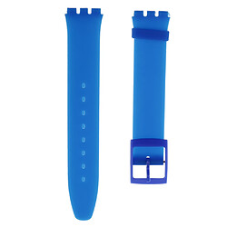 Bracelet de montre de bracelet en silicone imperméable 16mm silicone bleu profond