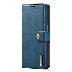 Etui en PU DG.MING avec support, bleu pour votre OnePlus Nord N200 5G