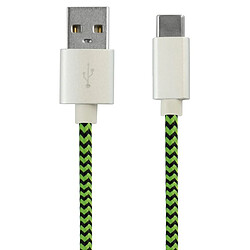 Avis Totalcadeau Câble USB vers Micro USB en textile 1 m Couleur - Orange pas cher