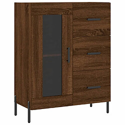 Maison Chic Buffet,Meuble de Rangement,commode pour salon,Cuisine chêne marron 69,5x34x90 cm bois d'ingénierie -MN78218