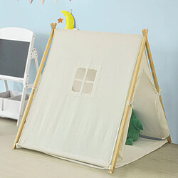 SoBuy OSS02-W Tipi Tente Enfant avec Tapis de Sol Teepee Tente de Jeu pour Enfants