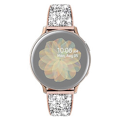 Bracelet en acier inoxydable 22mm scintillant or rose pour votre Samsung Galaxy Watch3 45mm