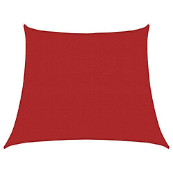 vidaXL Voile d'ombrage 160 g/m² Rouge 3/4x3 m PEHD