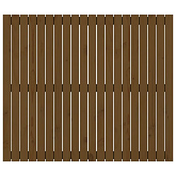 Acheter Maison Chic Tête de lit scandinave pour lit adulte,Meuble de chambre murale Marron miel 127,5x3x110cm Bois massif de pin -MN38387