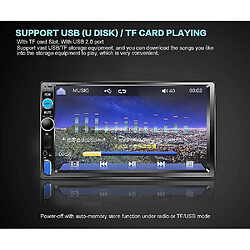 Universal 7''écran tactile HD Bluetooth voiture stéréo radio FM fonction assistance lecteur USB MP5 pas cher