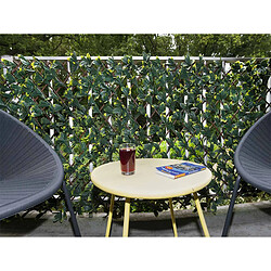 Avis Treillis extensible en osier avec feuillage PE Troène de Californie 180 x 90 cm - Nature