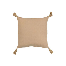 Dansmamaison Coussin Fleur Floches Polyester Beige