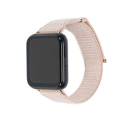 Bracelet en nylon respirant, réglable pour votre Oppo Watch 3 - rose clair