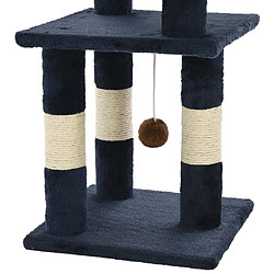 Arbre à chat avec griffoirs,niche pour chat en sisal 65 cm Bleu -MN24319 pas cher