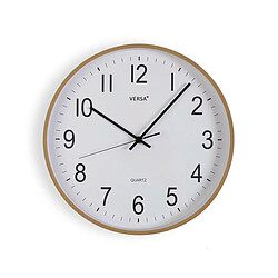 Horloge Murale Versa Plastique Quartz Bois MDF 5 x 35 x 35 cm