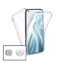 PHONECARE Kit Coque 3x1 360° Anti Choc + 1 GripHolder + 1 Support de GripHolder Blanc pour Xiaomi Mi 11 PRO