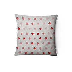 Homemania Housse de coussin enfant Gros Pois - L. 43 x l. 43 cm - Rouge