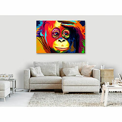 Paris Prix Tableau Imprimé Colourful Orangutan Wide 60 x 90 cm