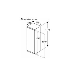 Réfrigérateur 1 porte intégrable à pantographes 280l - KI82LVFE0 - SIEMENS pas cher