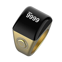 Bague Connectée Or 18mm Comptage Bluetooth Rappel Prière Musulmane YONIS