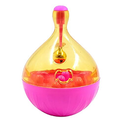 Wewoo Jouet pour Animaux rose Tumbler Fuite Alimentaire Ballon Chien Formation Exercice Fun Bowl Jouets, Taille: 14 * 9.5 cm