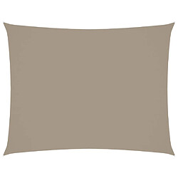 ComfortXL Voile De Parasol Tissu Oxford Rectangulaire 2,5x4 M Taupe