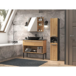 Avis Vivaldi Colonne de Salle de Bain Molly Anthracite Chene Artisan 31 cm