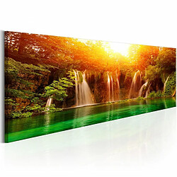 Paris Prix Tableau Imprimé Nature : Magnificent Waterfall 40 x 120 cm