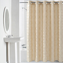 Universal Rideau de douche solide rond élégant tissu polyester épais imperméable rideau de douche moule ensemble de salle de bains simple rideau | rideau de douche (180x180cm)