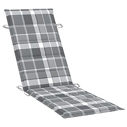 Acheter Helloshop26 Transat chaise longue bain de soleil lit de jardin terrasse meuble d'extérieur avec table et coussin bois d'acacia 02_0012620