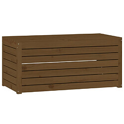 vidaXL Boîte de jardin marron miel 101x50,5x46,5 cm bois massif de pin