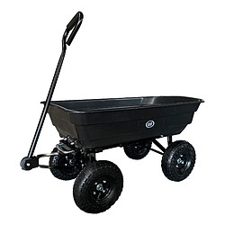 AXI AG75 Dump Truck / Charrette de jardin avec basculeur Noir | Chariot de transport de jardin 75 litres / Max 250 kg.