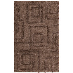 Hadorn Tapis shaggy 185x125 marron foncé Thun Artem