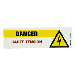 BIZLINE Plaque Danger haute tension 200x60 mm