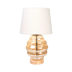 Lampe de bureau Romimex Beige verre 25 x 42 x 25 cm