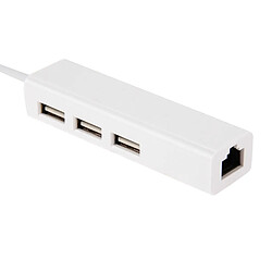 Avis Wewoo Câble pour Samsung Galaxy S8 & S8 + / LG G6 / Huawei P10 & P10 Plus / Xiaomi Mi6 & Max 2 et autres Smartphones USB-C / Type-C 3.1 à 3 Ports USB HUB + Adaptateur Ethernert,