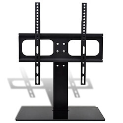 vidaXL Support TV avec base Fer Noir 23"-55"