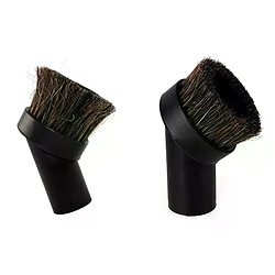 Brosse à poussière ronde 32Mm, remplacement d'aspirateur en crin de cheval noir