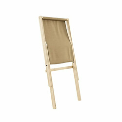 Inside 75 Fauteuil futon BOOGIE hêtre massif naturel coloris Beige Blé