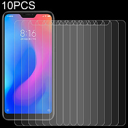 Wewoo Film de verre trempé 10 PCS 0.26mm 9H Dureté de surface 2.5D de pour bords courbes Xiaomi Redmi Note 6 Pro