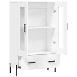 Acheter vidaXL Buffet haut blanc 69,5x31x115 cm bois d'ingénierie