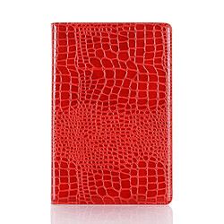 Wewoo Housse Coque Pour Galaxy Tab S6 Etui à rabat horizontal en cuir texturé avec texture Crocodile T860 / T865 porte-cartes et rouge