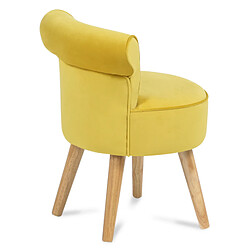 Idmarket Fauteuil crapaud en velours pas cher