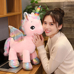 Acheter Universal 60 cm licorne rêve arc-en-ciel peluche cheval PP coton peluche animaux canapé décoration | Oreiller de luxe (rose)