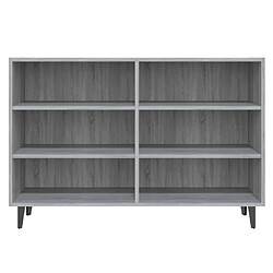 Avis vidaXL Buffet sonoma gris 103,5x35x70 cm bois d'ingénierie