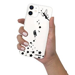 Coque iPhone 12 mini souple transparente Fée Motif Ecriture Tendance Evetane pas cher