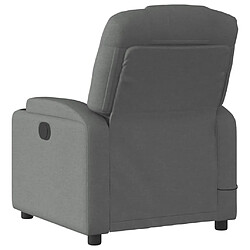 Acheter Maison Chic Fauteuil Relax pour salon, Fauteuil inclinable de massage électrique gris foncé tissu -GKD31961