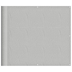 vidaXL Écran de balcon gris clair 90x300 cm 100% polyester oxford